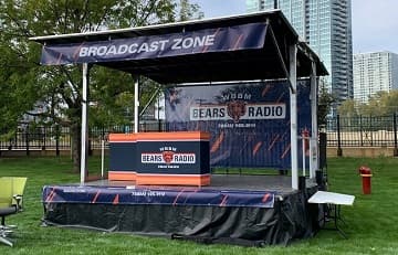 32x14 mobile stage rental at Chicago street festival