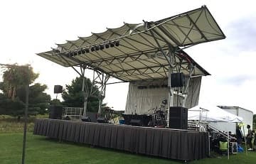 16 x 16 mobile stage rental at Chicago street festival