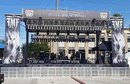 Century 40x24 Mobile Stage rental at Florida music festival