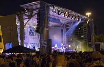 Century 40x24 mobile stage rental at Chicago music festival