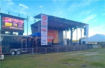 Century 40x24 Mobile Stage rental at Chicago music festival