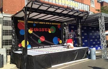 16x10 mobile stage rental at Chicago street festival