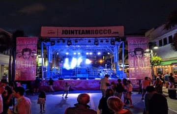 SL 100 mobile stage rental at Florida music festival
